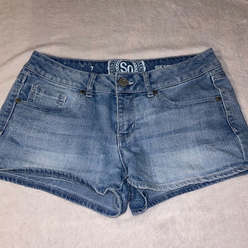 SO denim shorts size 7